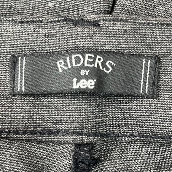 Lee Riders Comfort Waist Mid-Rise Slim Fit Pants Womens 12L Gray New Skinny Leg - Picture 6 of 10